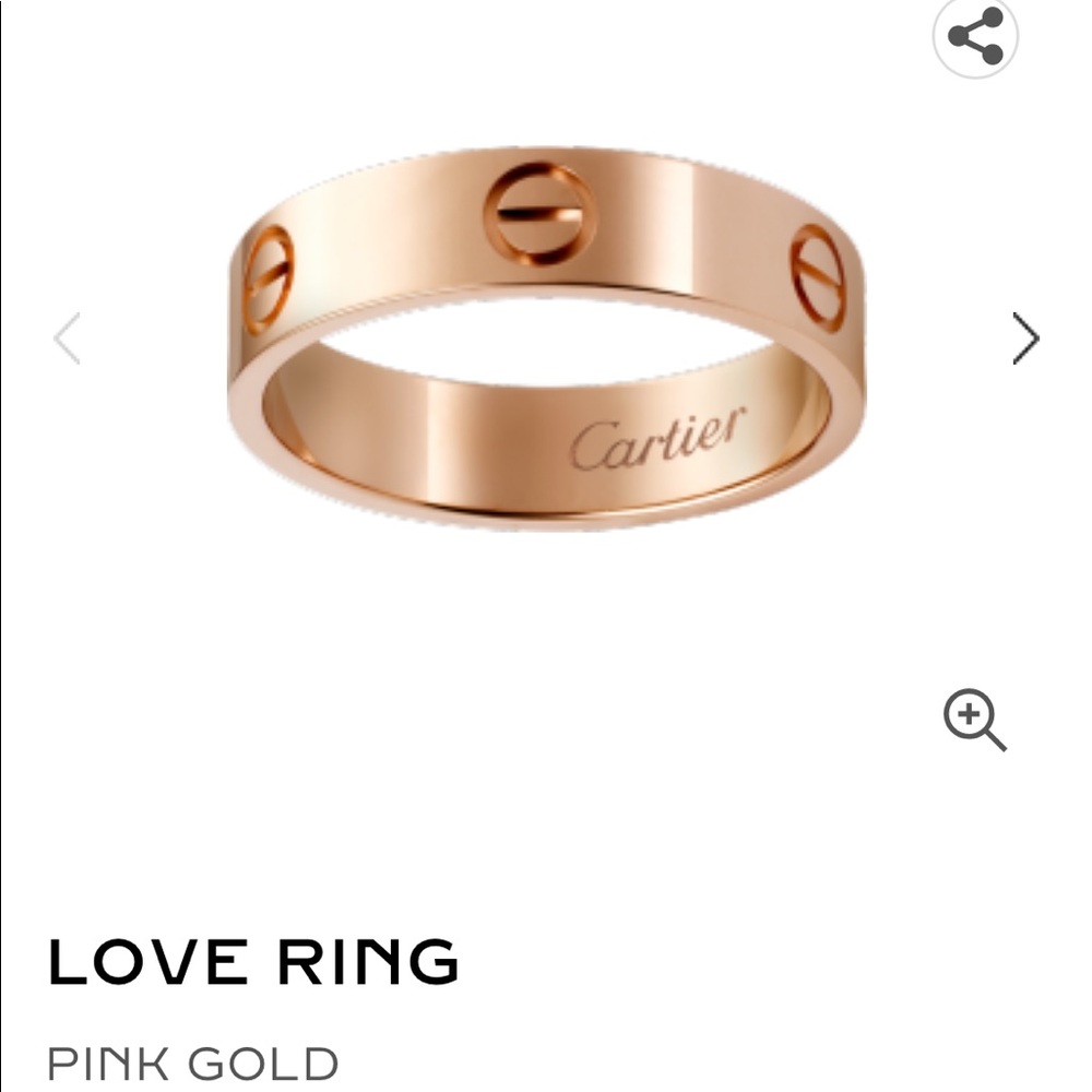 Cartier love ring rosegold size 51